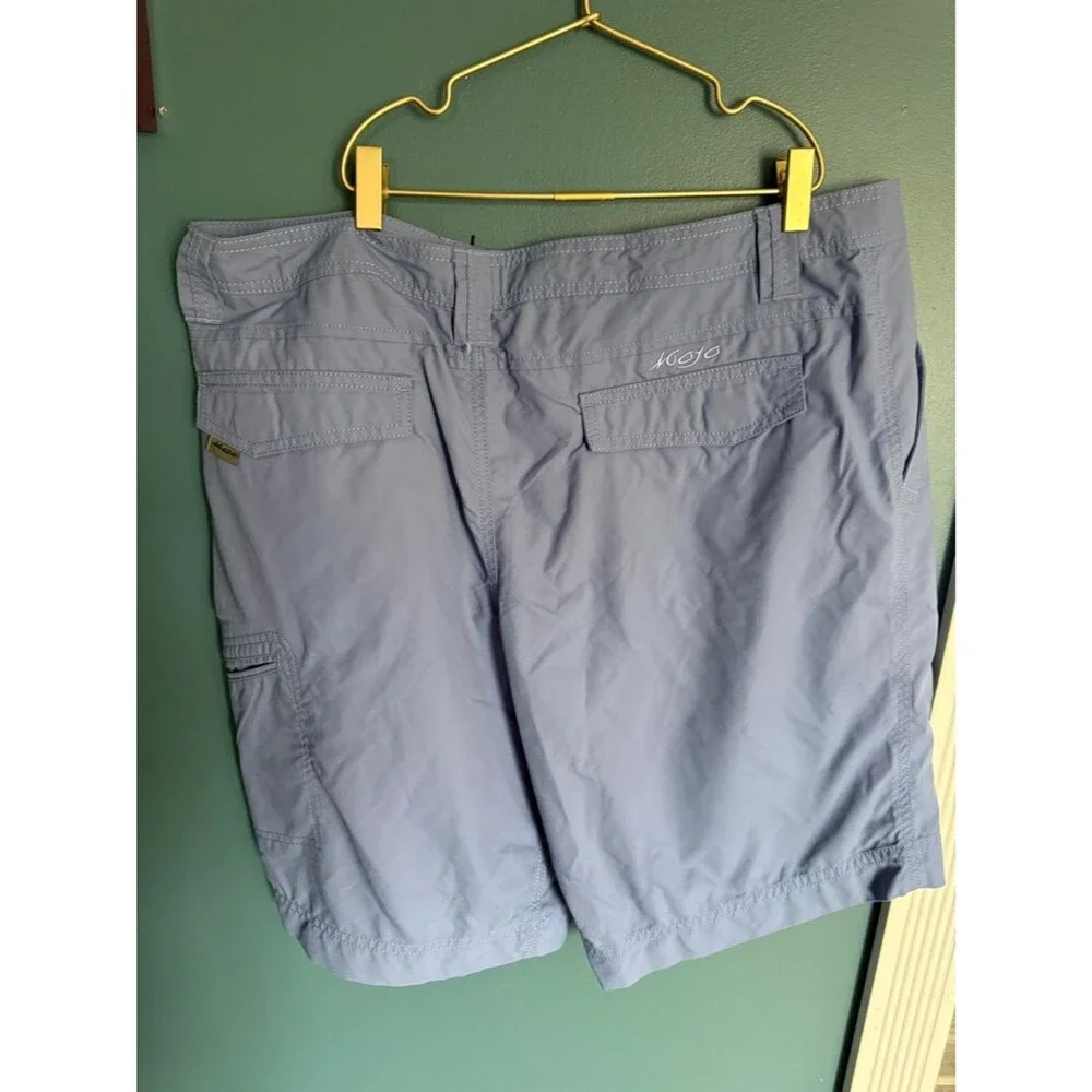 Mojo periwinkle nylon shorts